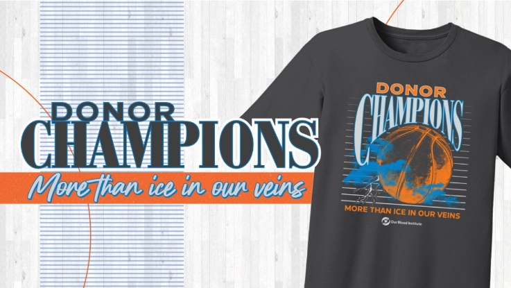 Basketball Blood Donation Shirt for February Blood Drives