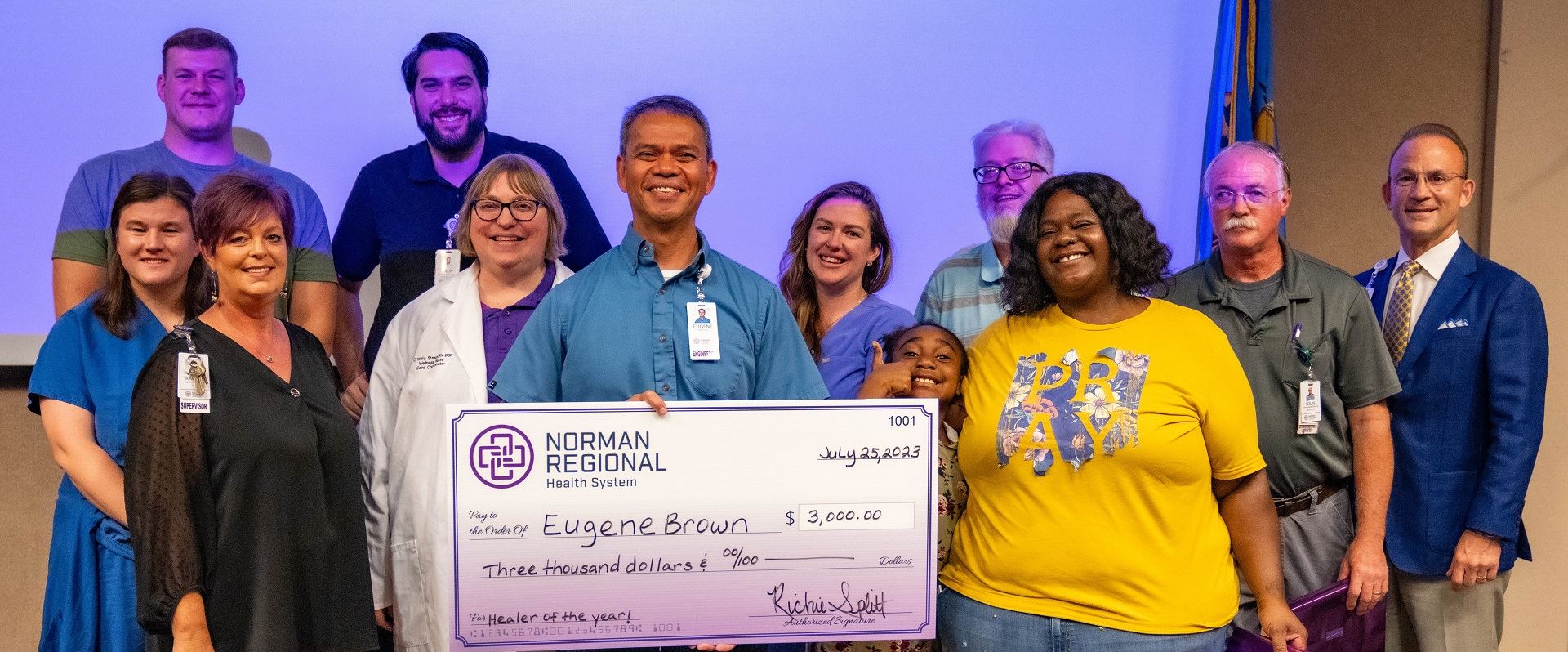 Healer of the year award