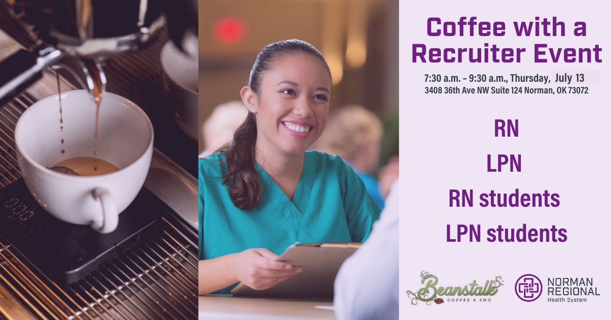 coffee and recruiter